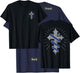 Police Support Guardian Angel Thin Blue Line Christian Cross T-Shirt - T-Shirt | Navy