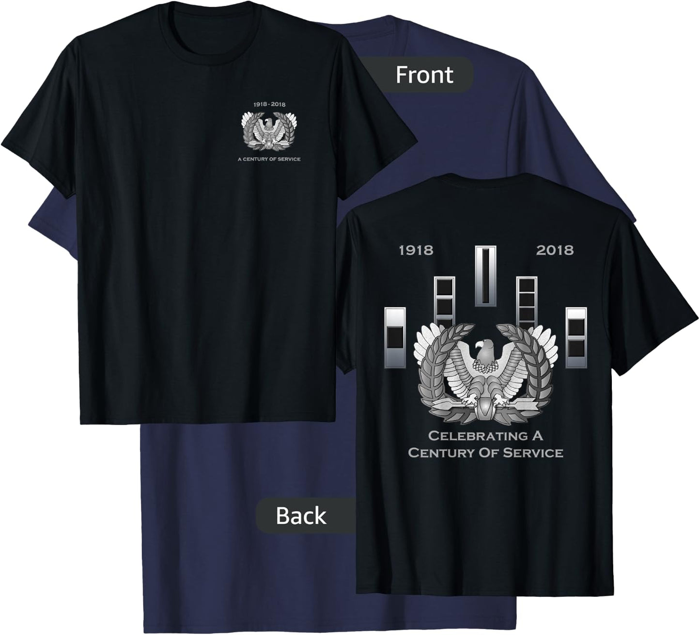 CW2 Chief Warrant Officer Two Century of Service T-Shirt - T-Shirt | Navy