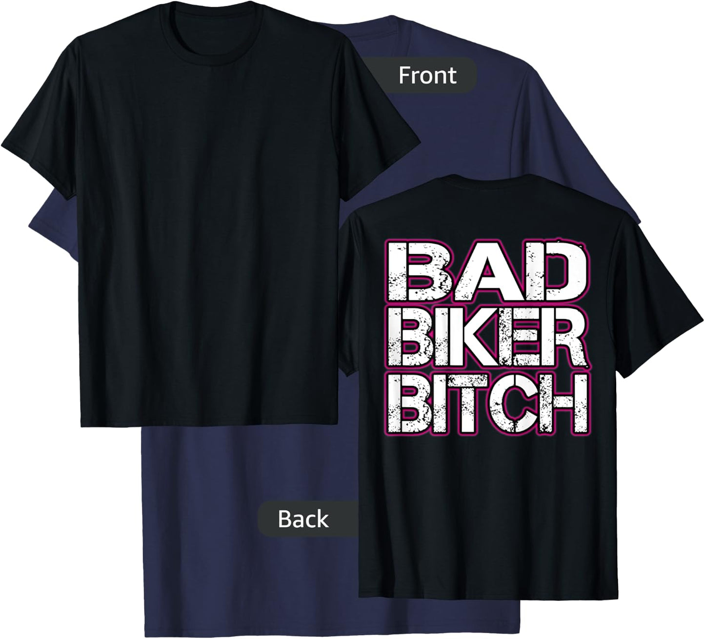 Bad Biker Bitch T Shirt T-Shirt - T-Shirt | Navy