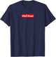 Wall Street Box Logo T-Shirt - T-Shirt | Navy