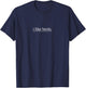 I Like Birds Minimalist Funny Design T-Shirt - T-Shirt | Navy