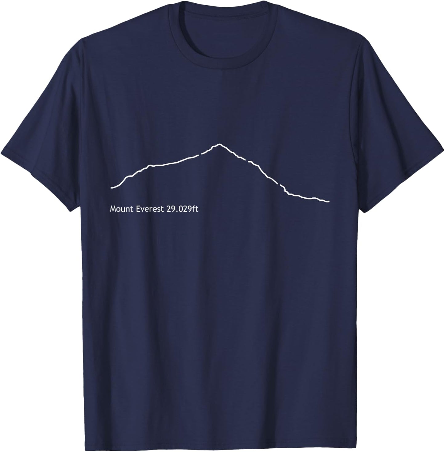 Mount Everest 29029ft Climbing T-Shirt - T-Shirt | Navy