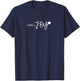 Choose Joy Heart Inspirational Motivational T-Shirt - T-Shirt | Navy