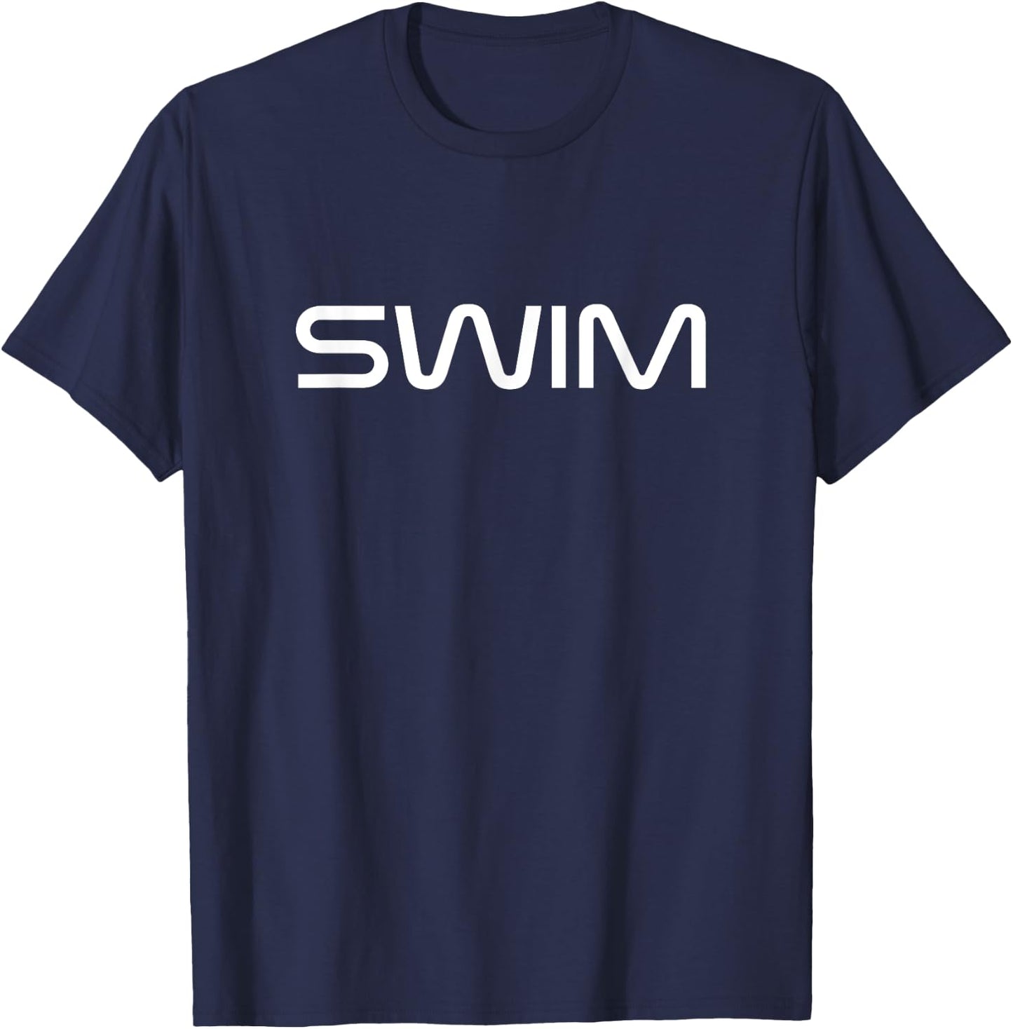Swim Shirt - Swim One Word Shirt T-Shirt - T-Shirt | Navy