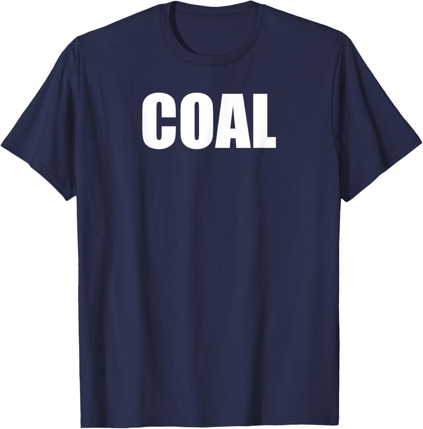 Funny DIY Coal Christmas Costume T-Shirt - T-Shirt | Navy