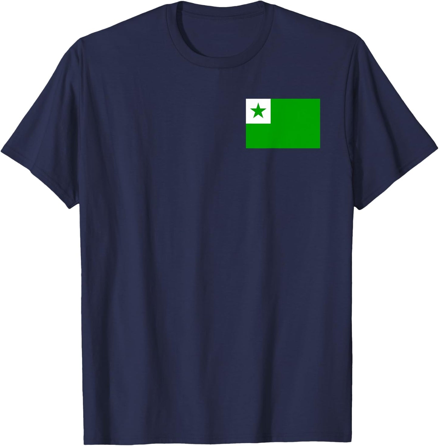 Esperanto language flag T-Shirt - T-Shirt | Navy