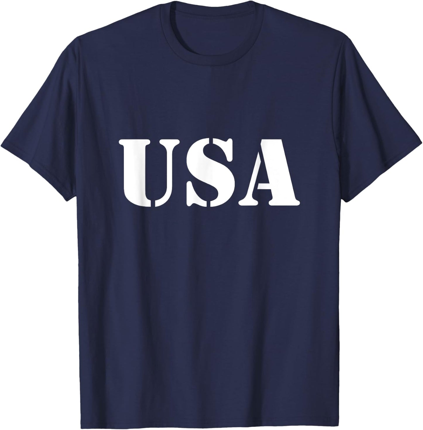 USA Logo Shirt - Military Look T-Shirt - T-Shirt | Navy