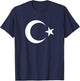 Turkey National flag, Turk Bayragi Turkish banner gift shirt T-Shirt - T-Shirt | Navy