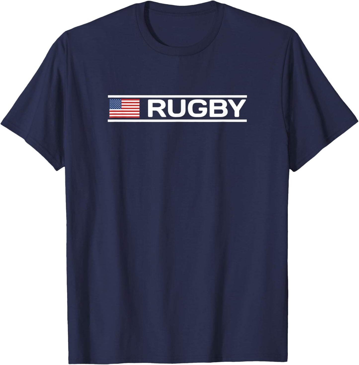 USA Flag Rugby T-Shirt - T-Shirt | Navy