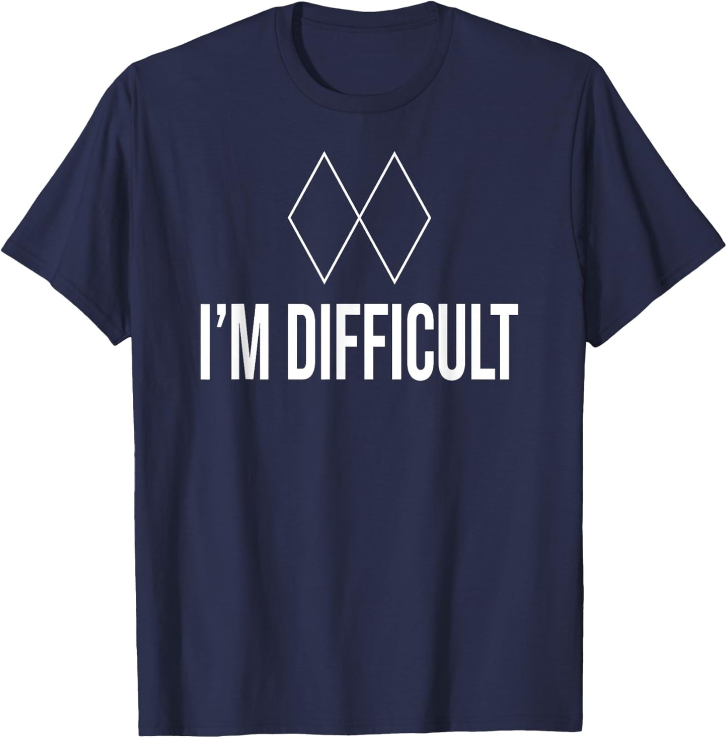 Im Difficult Black Diamond Kids And Ski T-Shirt - T-Shirt | Navy