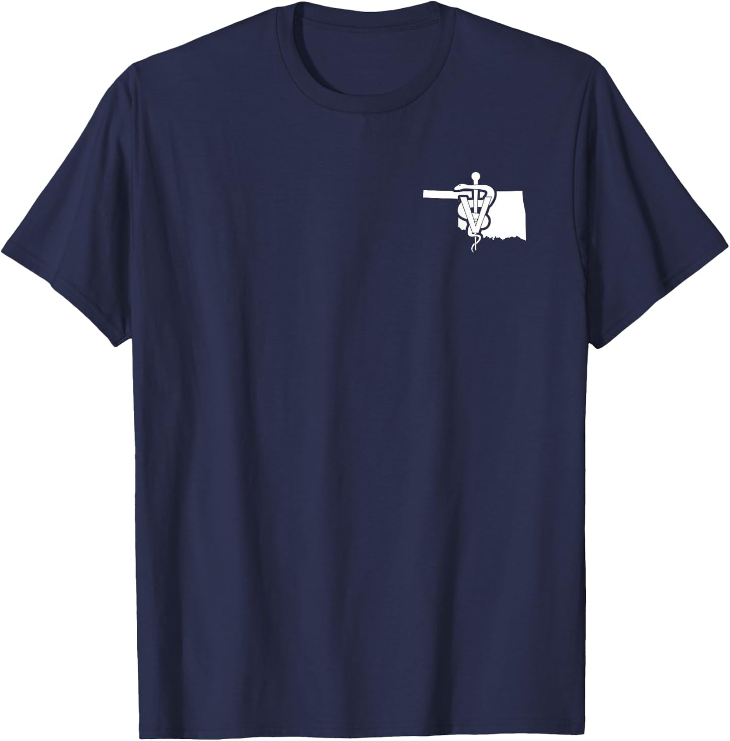 Oklahoma Veterinary Medicine Vet Tech Clinic T-Shirt - T-Shirt | Navy