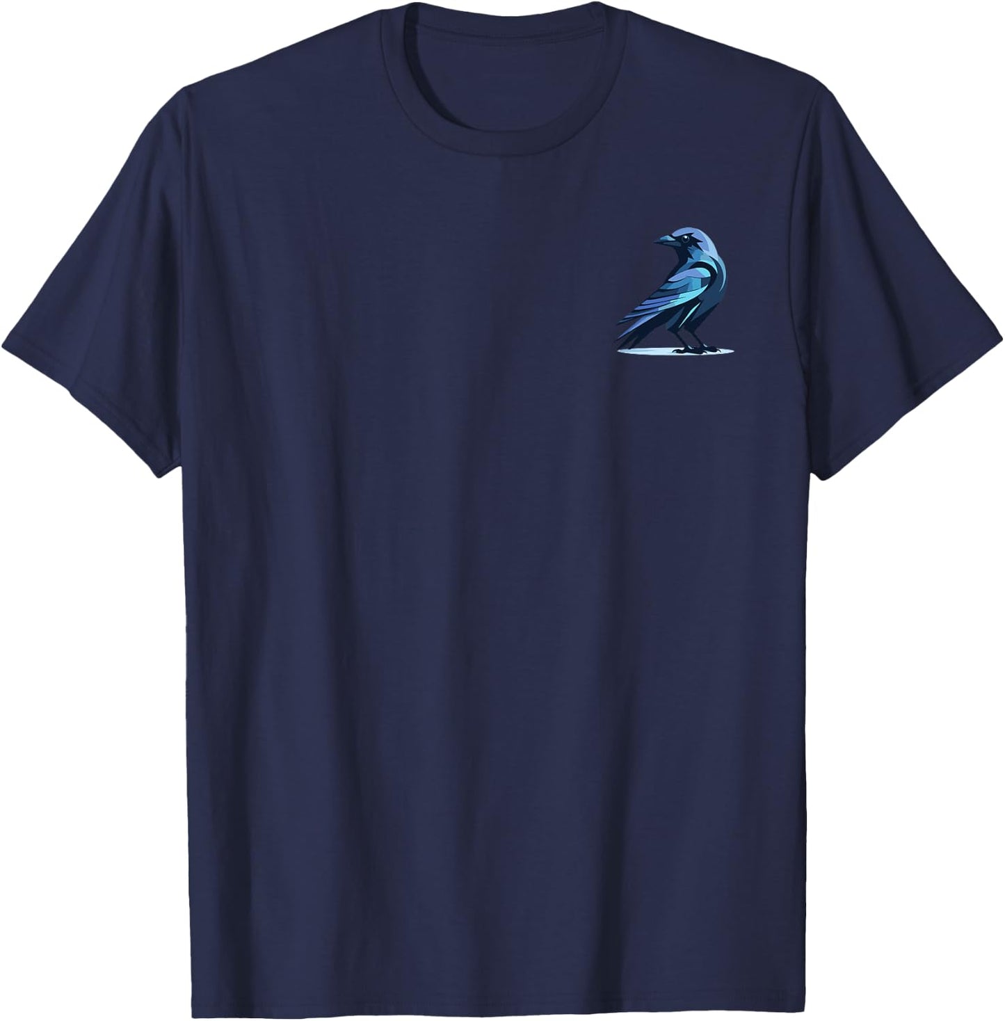 Black Crow Raven Bird in the Pocket Bird Lover T-Shirt - T-Shirt | Navy