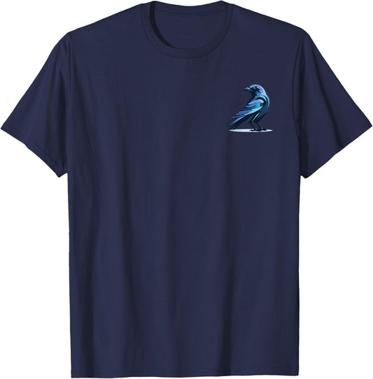 Black Crow Raven Bird in the Pocket Bird Lover T-Shirt - T-Shirt | Navy
