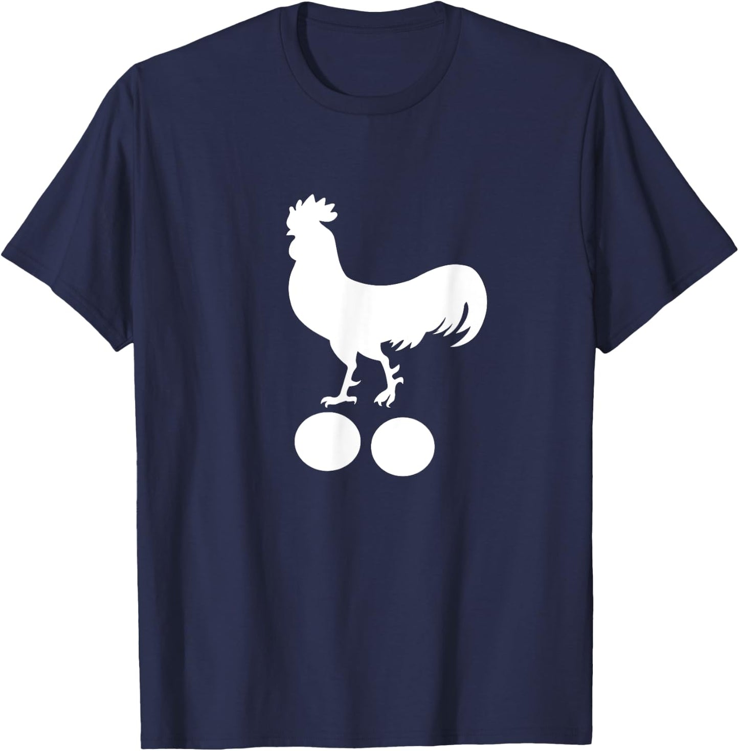 Cock And Balls Funny Adult Gift T-Shirt - T-Shirt | Navy