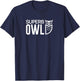 The Superb Owl Logotype Shirt - Owl Bird Shirt T-Shirt - T-Shirt | Navy