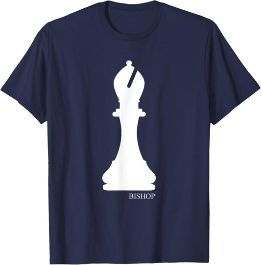 Bishop Chess Piece Halloween Costume Chess Club Shirt T-Shirt - T-Shirt | Navy