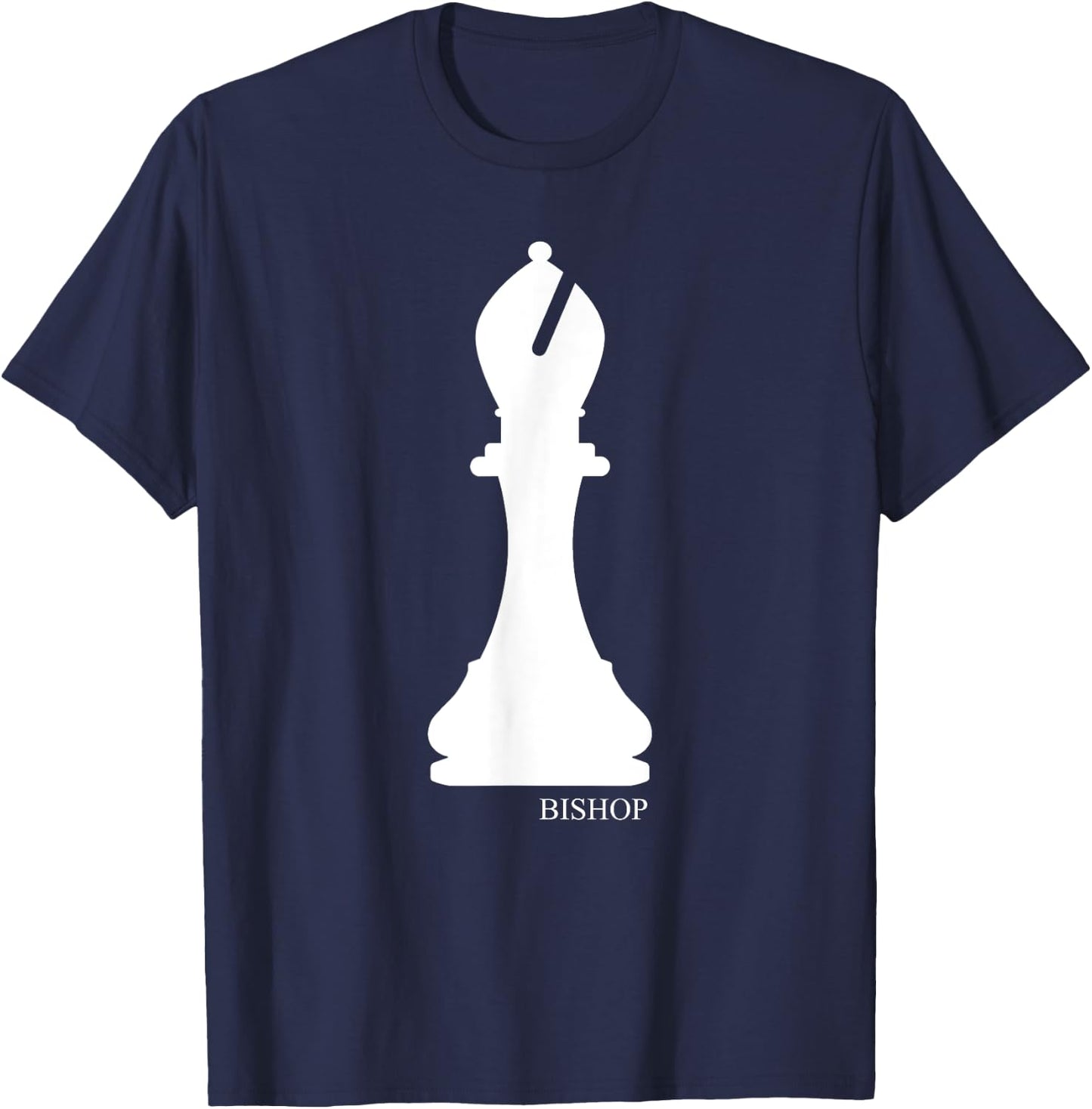 Bishop Chess Piece Group Costume Chess Club Chess Board T-Shirt - T-Shirt | Navy