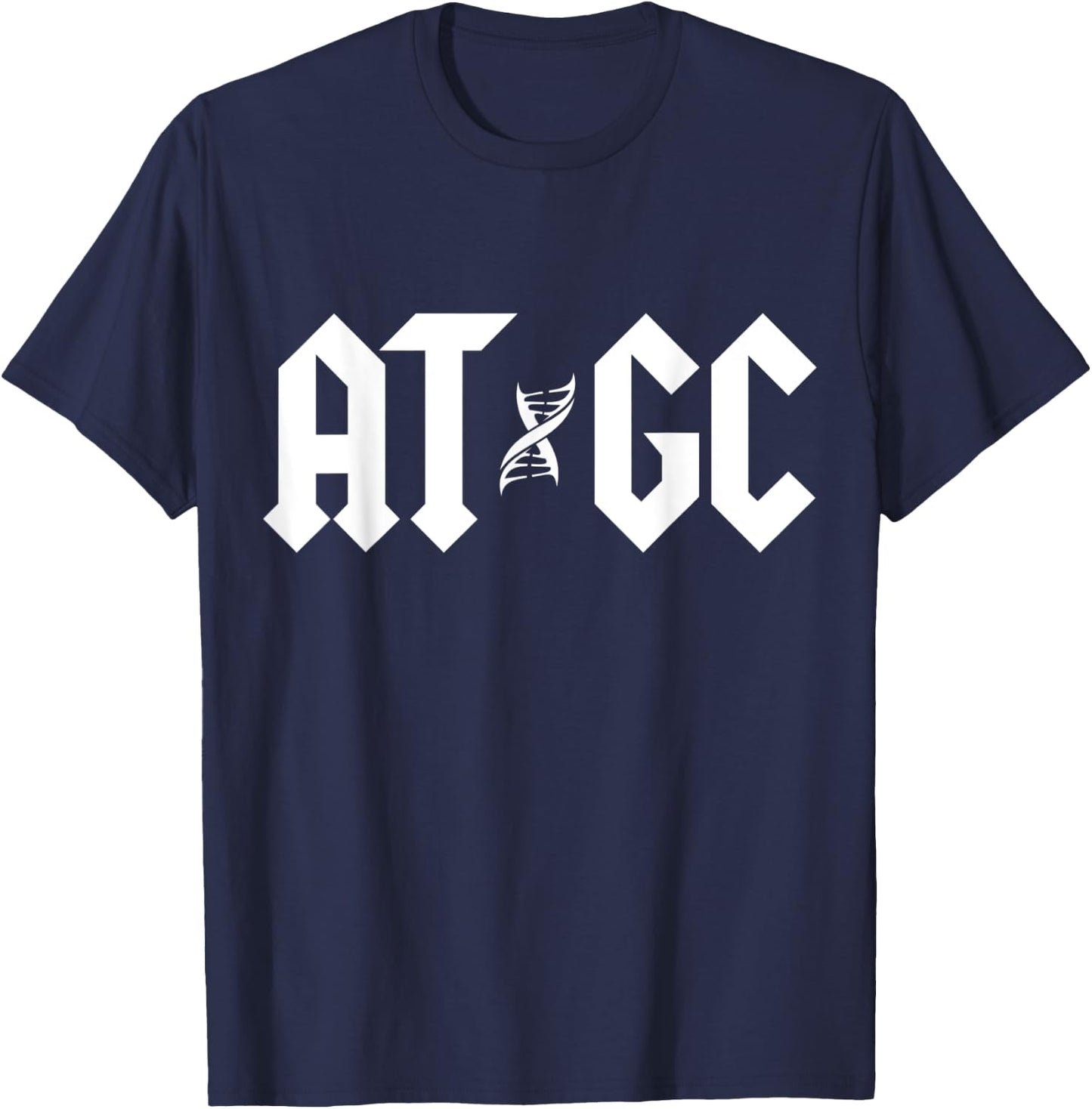 Funny Science Teacher ATGC DNA T-Shirt - T-Shirt | Navy