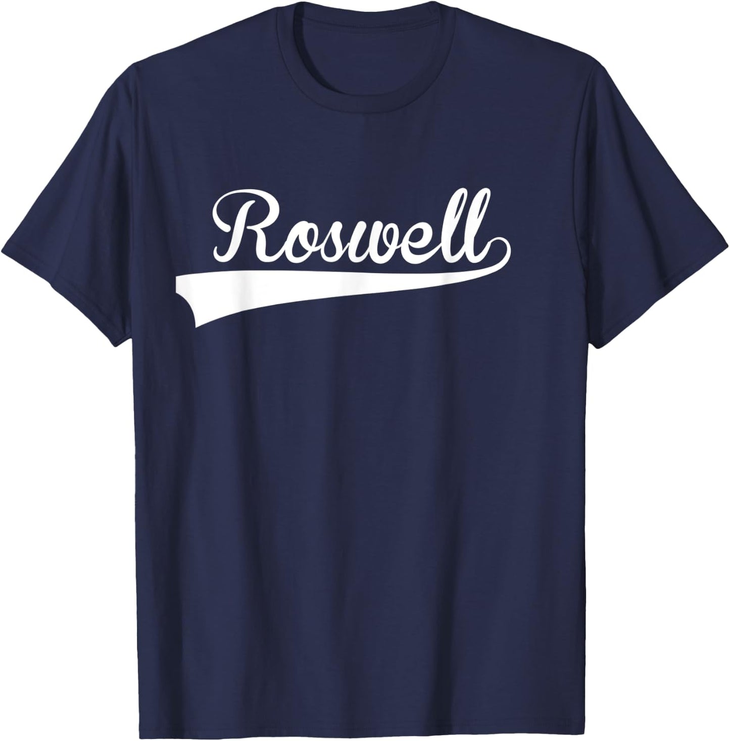 ROSWELL Baseball Styled Jersey Shirt Softball T-Shirt - T-Shirt | Navy
