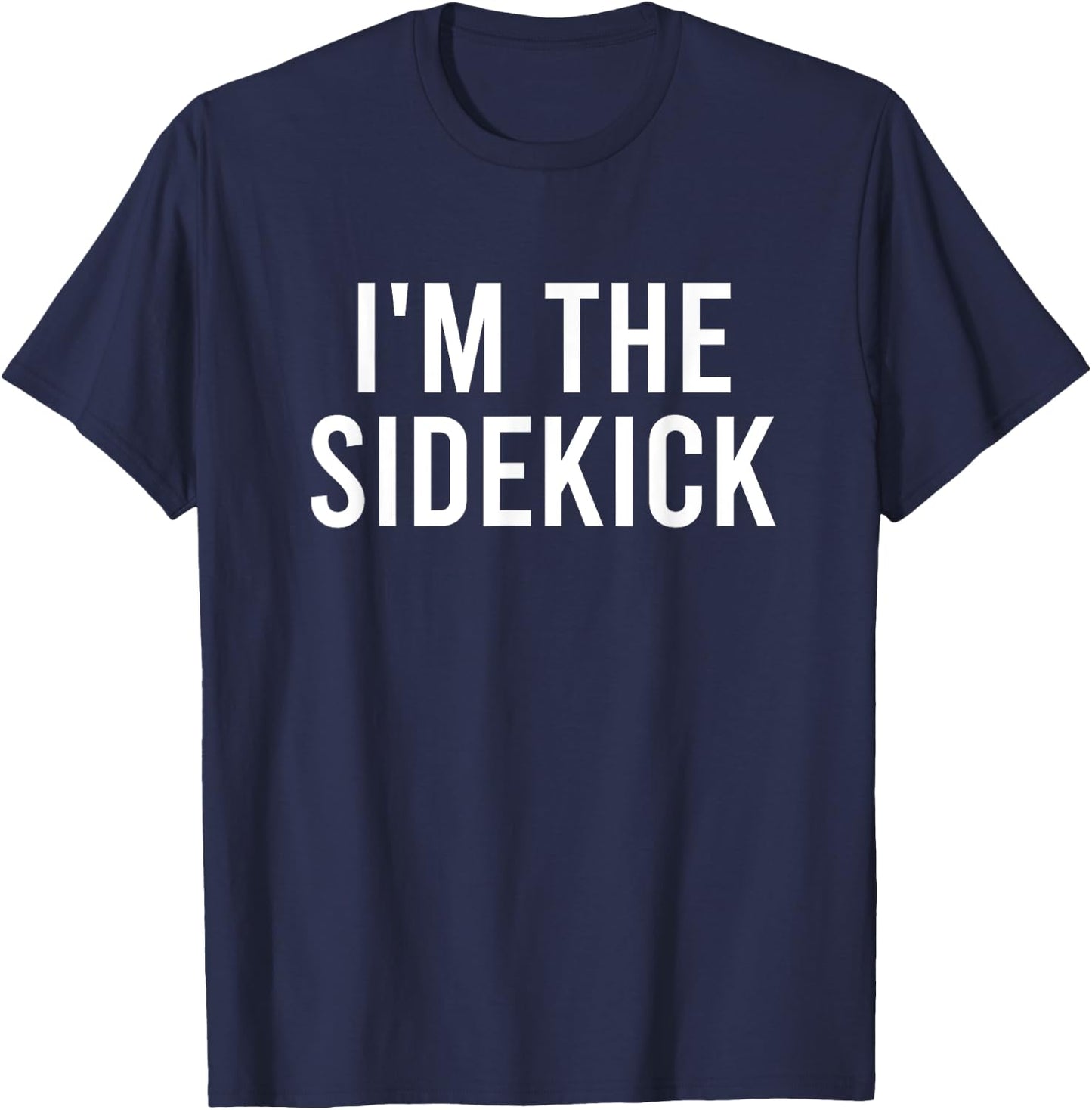 Superhero Themed Party Funny Hero Halloween Costume Sidekick T-Shirt - T-Shirt | Navy