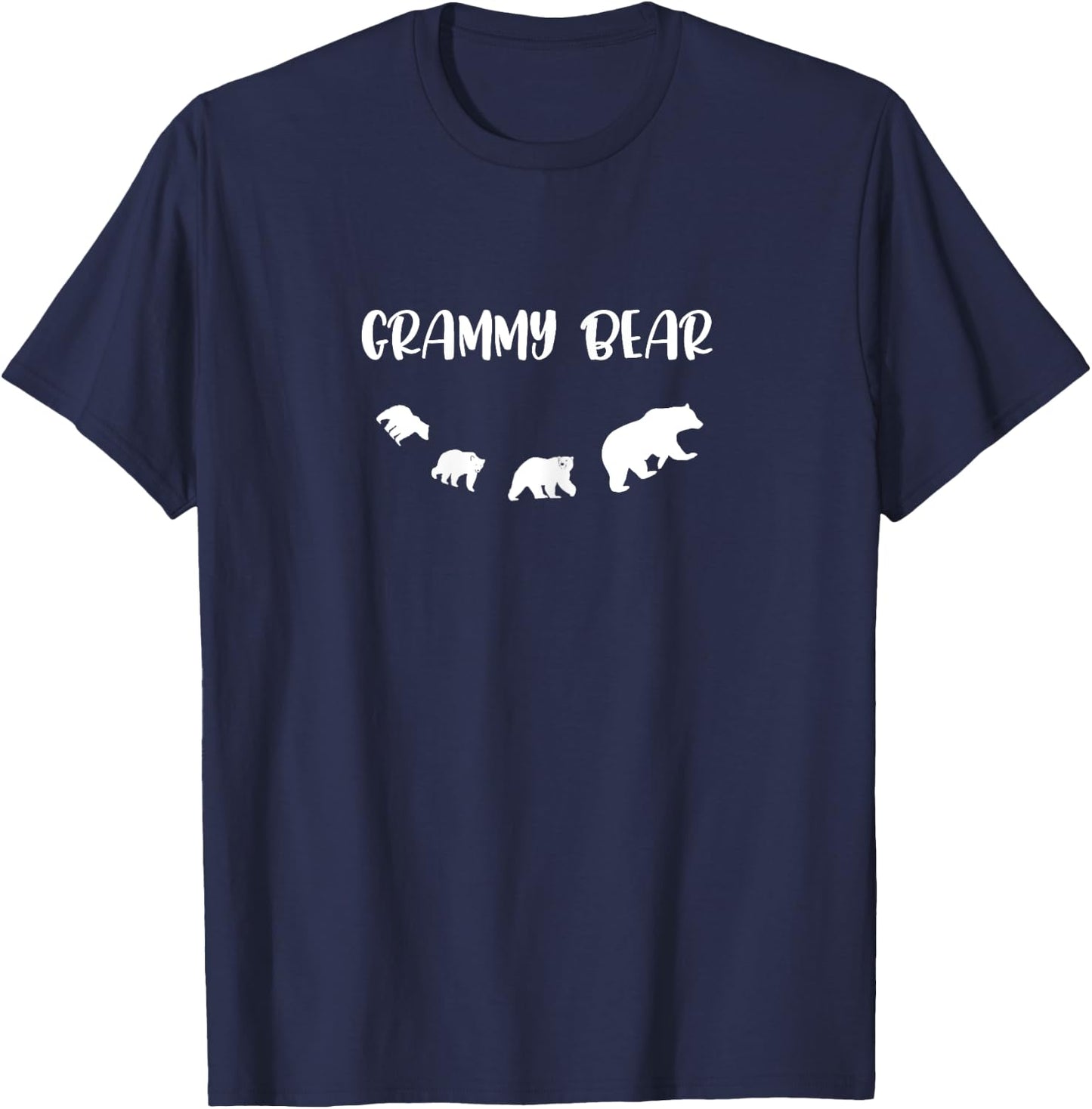 Grammy Bear And 3 Cubs T Shirt T-Shirt - T-Shirt | Navy