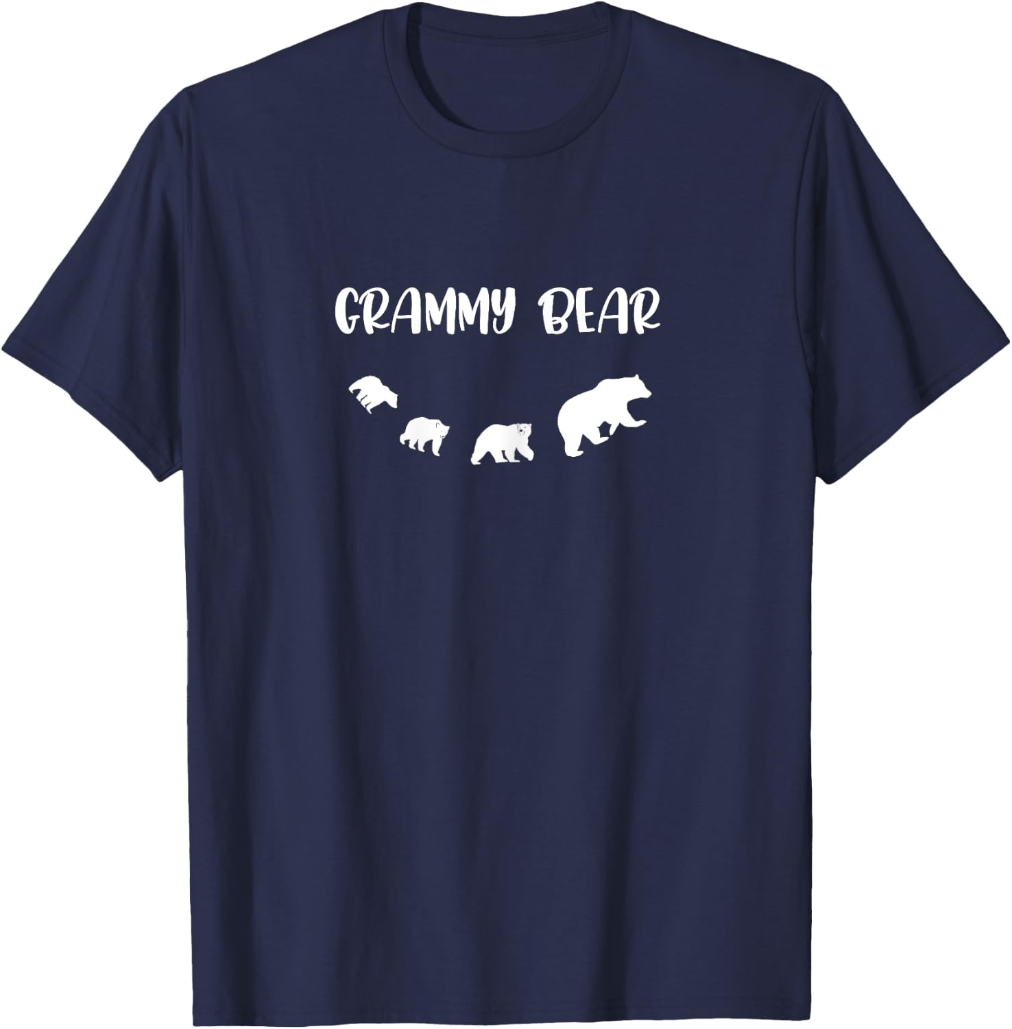 Grammy Bear And 3 Cubs T Shirt T-Shirt - T-Shirt | Navy