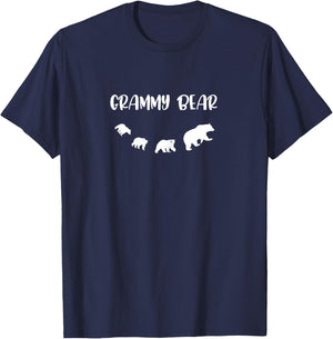 Grammy Bear And 3 Cubs T Shirt T-Shirt - T-Shirt | Navy