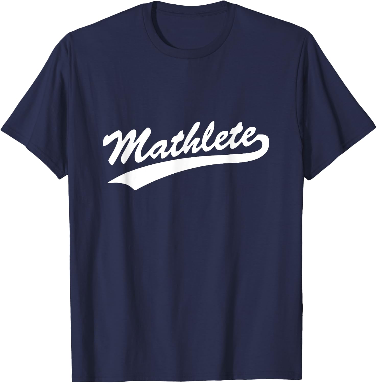 Cool Math "Mathlete" - Flex Your Math Pecs! T-Shirt - T-Shirt | Navy