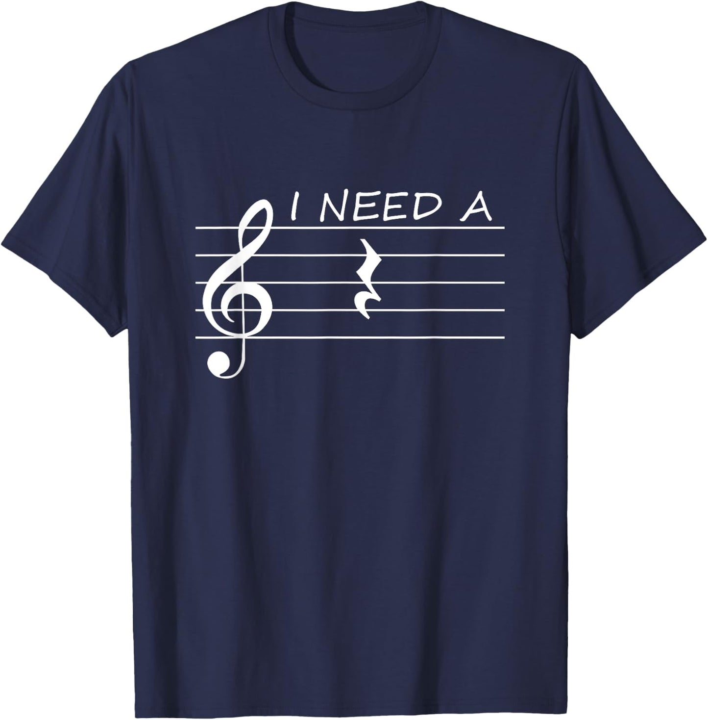 Ich braucht eine Pause Band Choir Orchestra Music T-Shirt - T-Shirt | Navy