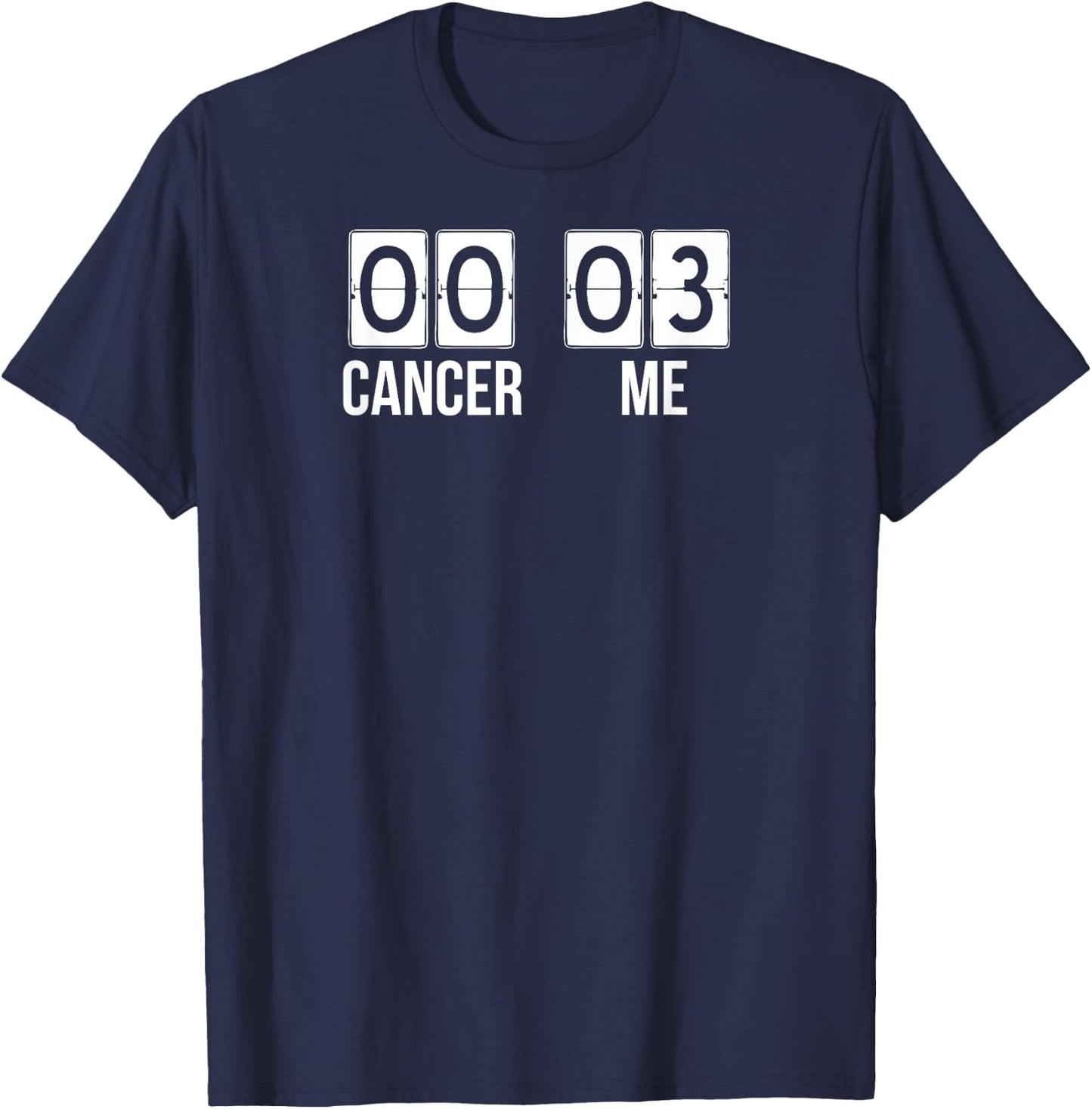 THREE TIME Cancer Survivor SCOREBOARD men women kids T-Shirt - T-Shirt | Navy