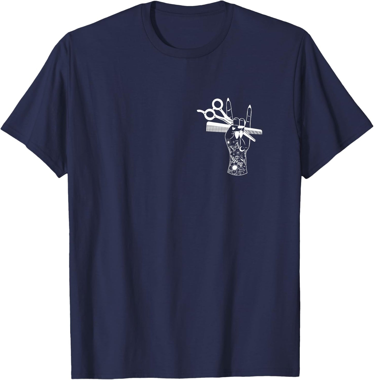I Do All The Hot Girls Hair Hairdresser Hairstylist T-Shirt - T-Shirt | Navy