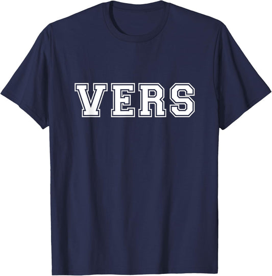 Gay Vers College Jock Varsity Style Funny Gay T-Shirt - T-Shirt | Navy