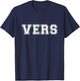 Gay Vers College Jock Varsity Style Funny Gay T-Shirt - T-Shirt | Navy