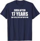 17 Year Anniversary Shirt | Funny Relationship Gifts T-Shirt - T-Shirt | Navy