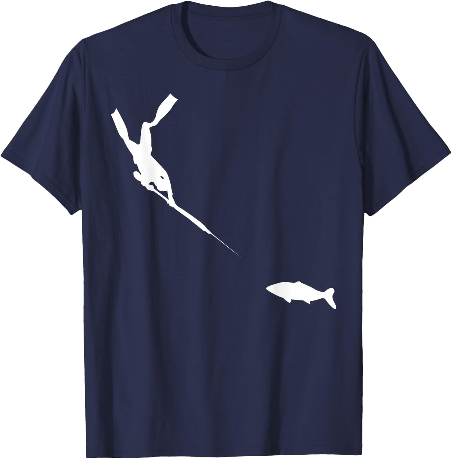 Spearfishing FreeDiver Fish Hunting T-Shirt - T-Shirt | Navy