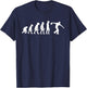 Funny Human Bowling Evolution Pin Ball Bowler Player T-Shirt - T-Shirt | Navy