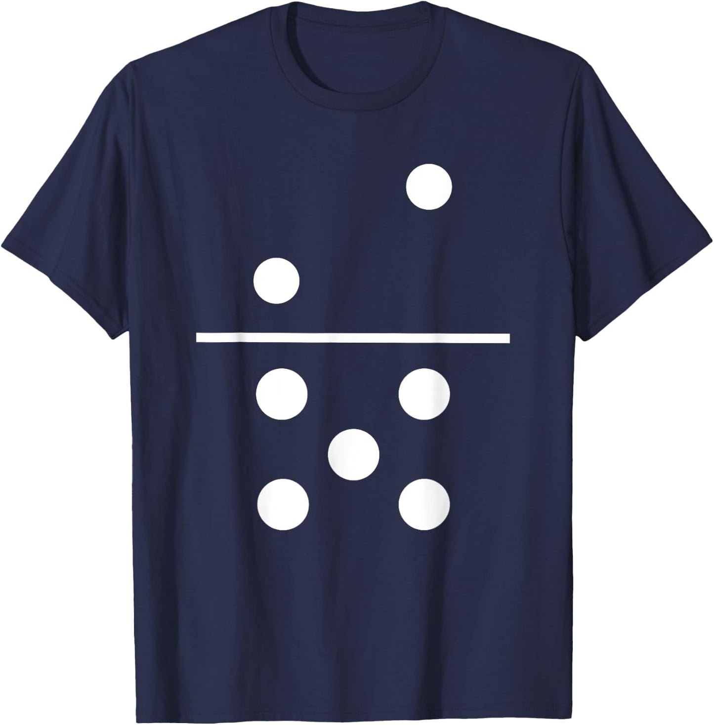 Domino 2 and 5 Matching Halloween Group Costumes 2-5 T-Shirt - T-Shirt | Navy