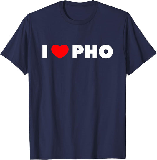 I Love Pho T-Shirt - T-Shirt | Navy