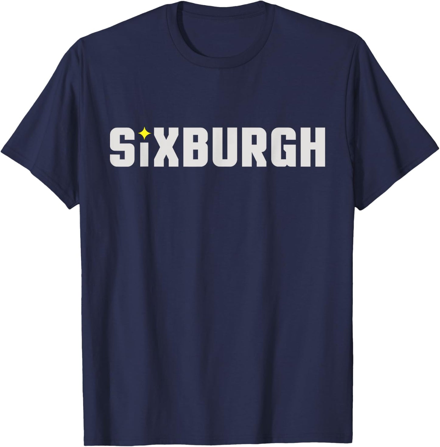 Sixburgh Pittsburgh Football T-Shirt - T-Shirt | Navy