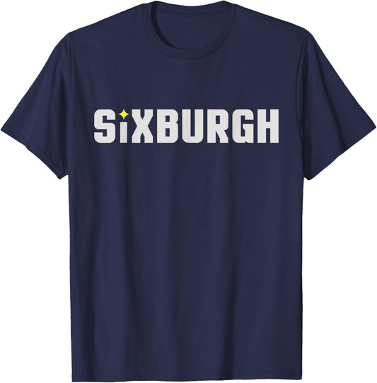 Sixburgh Pittsburgh Football T-Shirt - T-Shirt | Navy