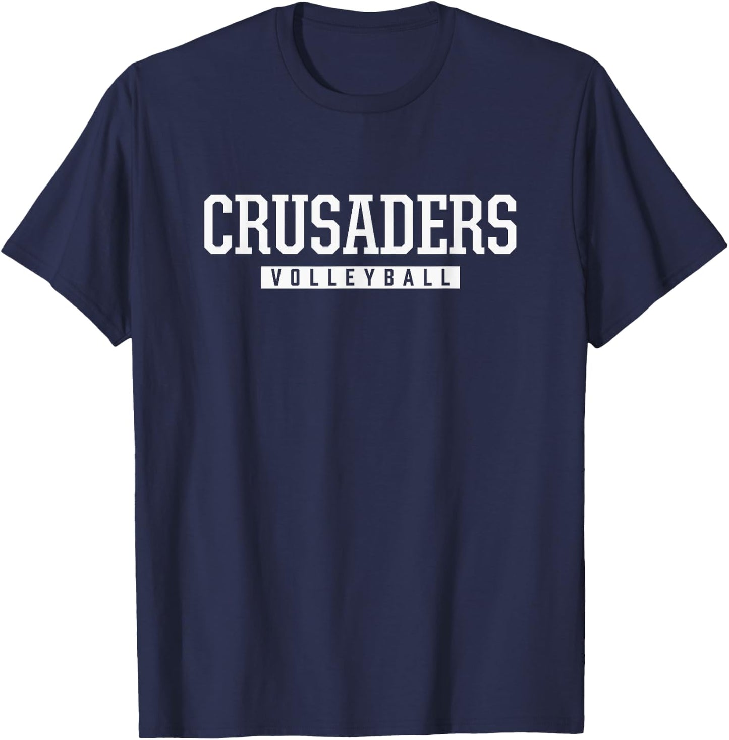 Victory Christian Crusaders Volleyball HS T-Shirt - T-Shirt | Navy