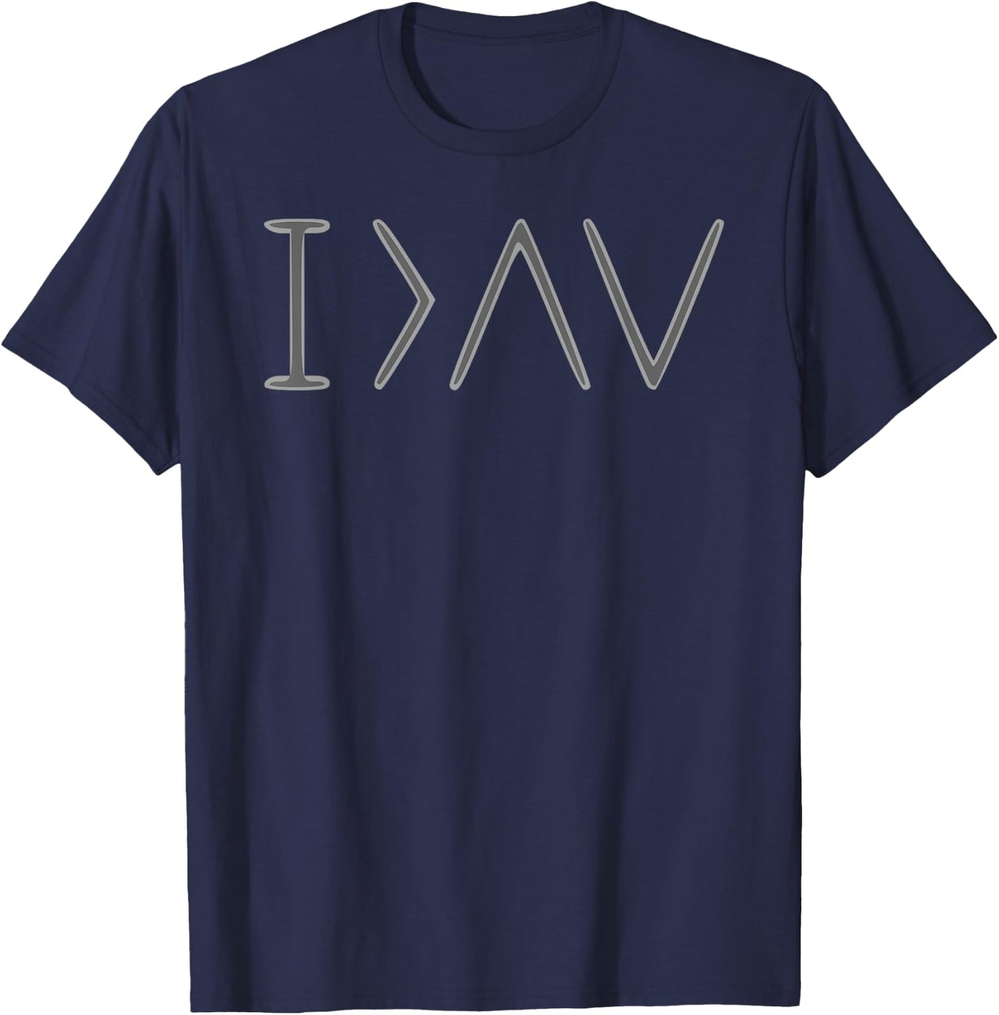 I Am Greater Than My Highs and Lows Men and Women T-Shirt - T-Shirt | Navy