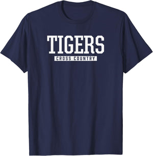 Shelby Tigers Cross Country HS T-Shirt - T-Shirt | Navy