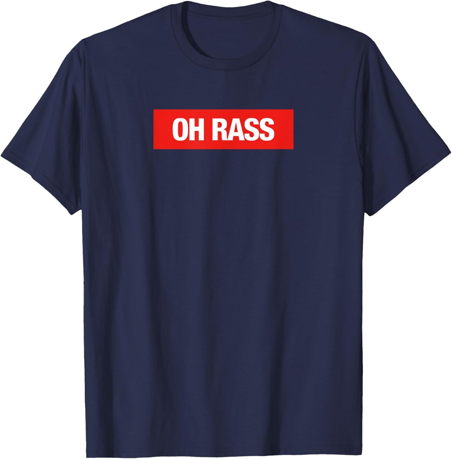 Soca Threads: Oh Rass Shirt T-Shirt - T-Shirt | Navy