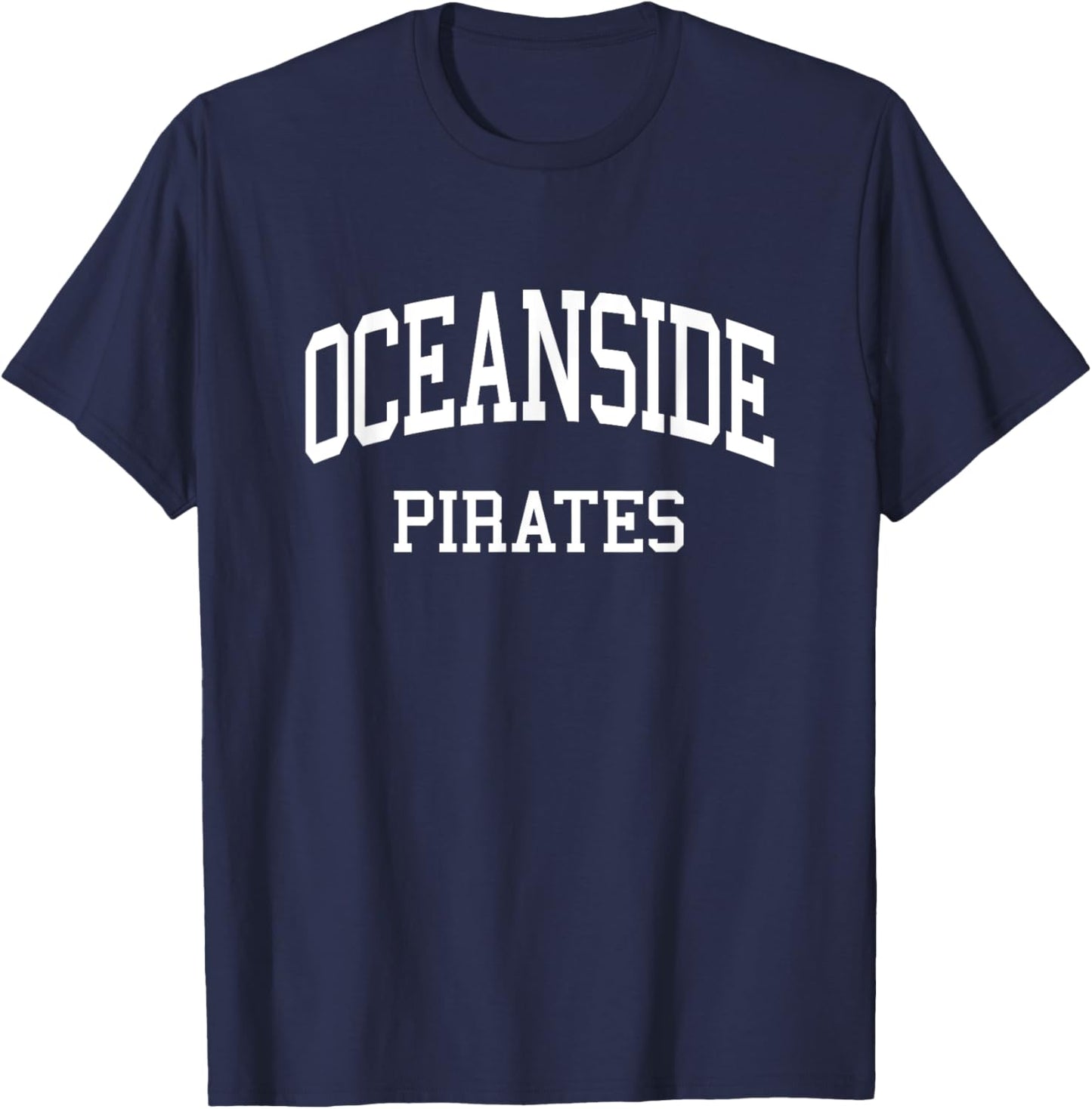 Oceanside High School HS Oceanside CA Retro Sports T-Shirt - T-Shirt | Navy