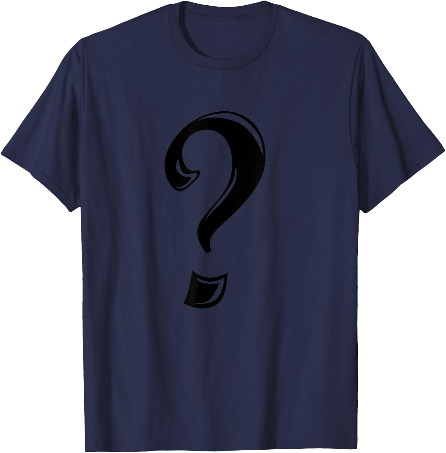 Funny Question Mark | Alphabet Speel T-Shirt - T-Shirt | Navy
