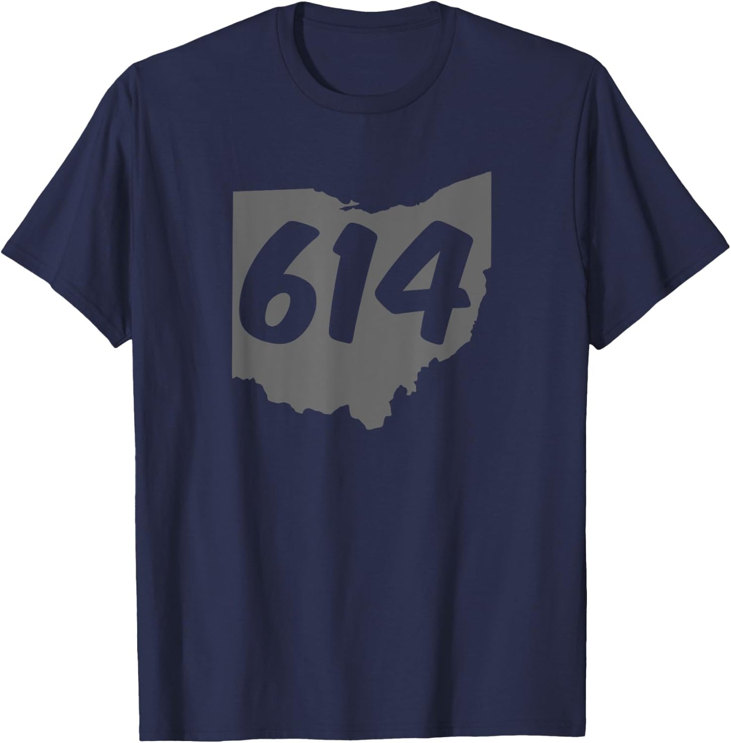 Columbus Ohio 614 Area Code T-Shirt - T-Shirt | Navy