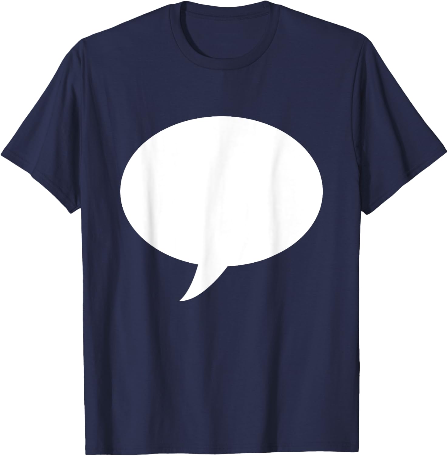 Write On Me Blank T Shirt Speech Bubble T-Shirt - T-Shirt | Navy