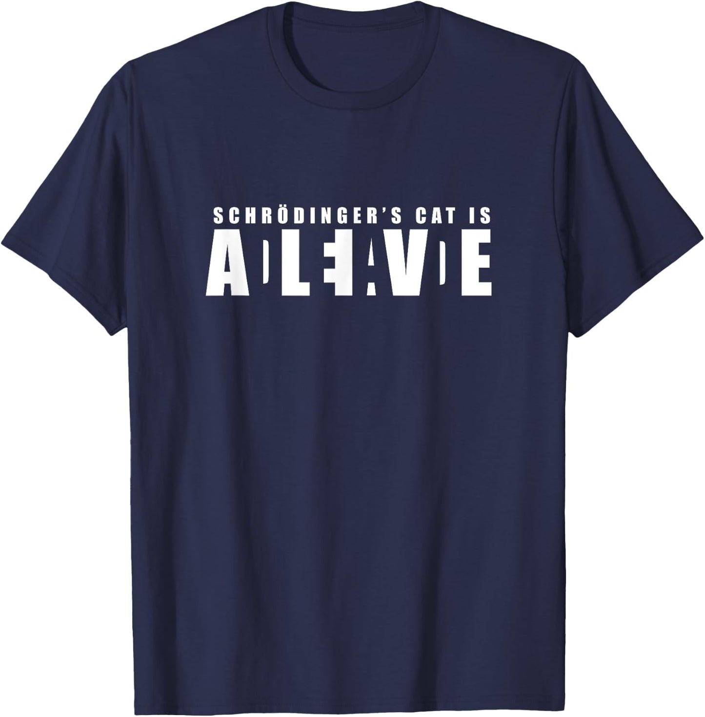 Sheldon Schroedinger's Cat - Dead AND Alive T-Shirt - T-Shirt | Navy