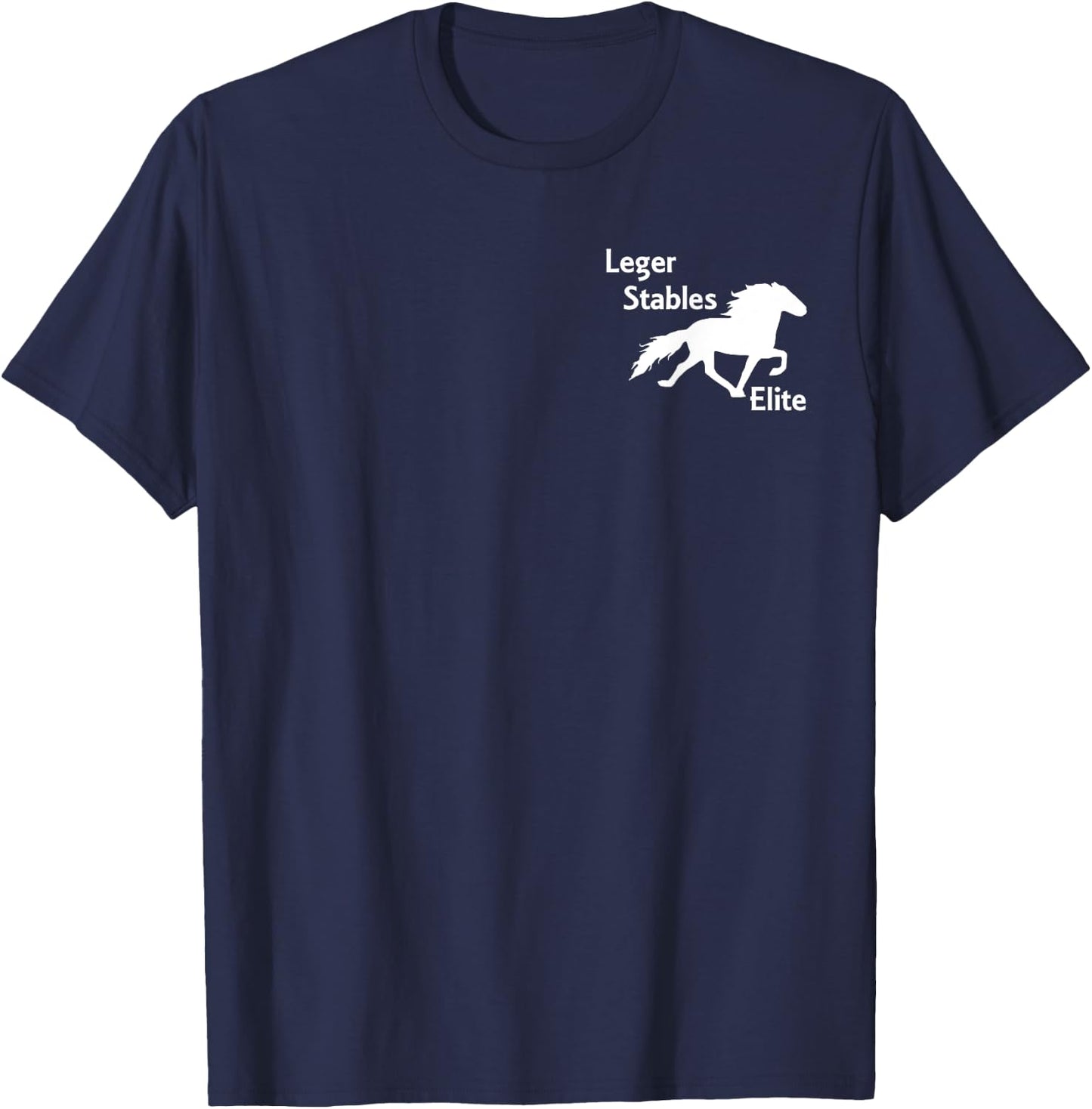 Leger Stables Elite Speed Racking Horse Logo Shirt T-Shirt - T-Shirt | Navy